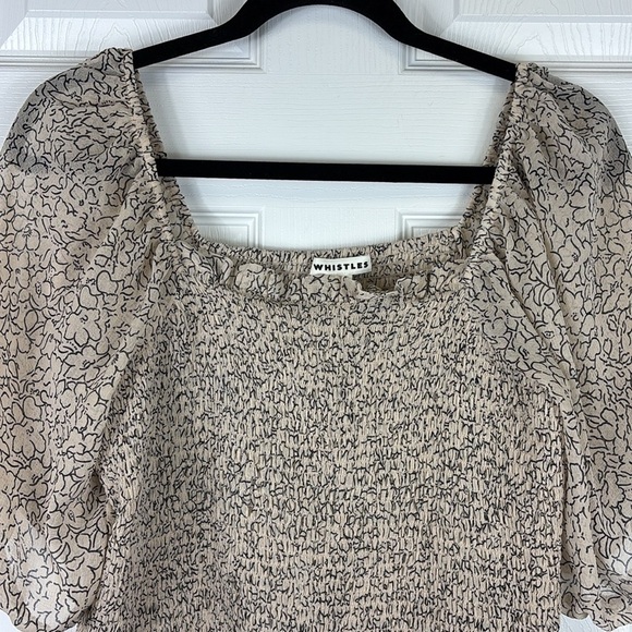 Whistles sketched floral top sz 12 - Picture 5 of 9